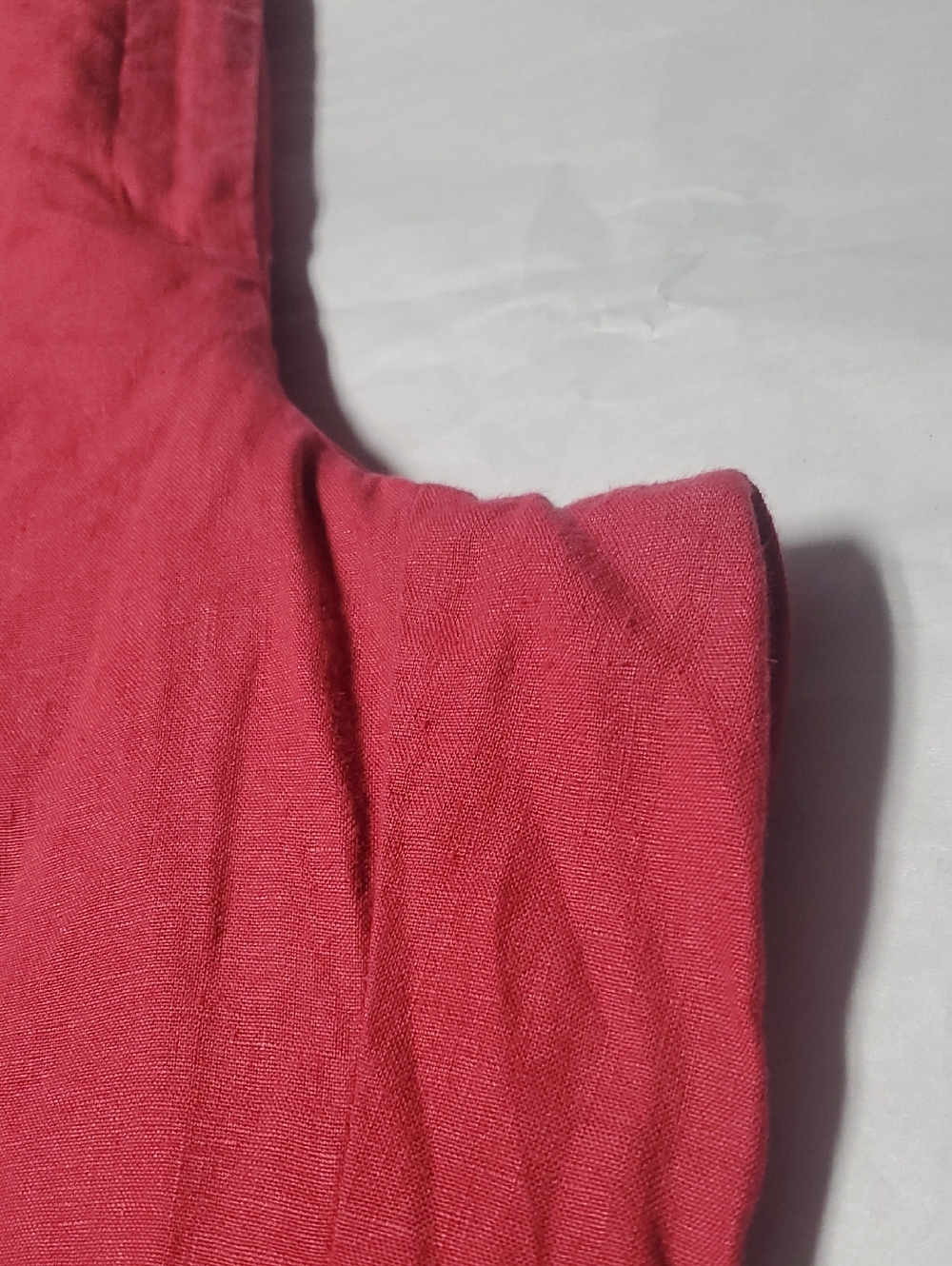 J.Jill Love Linen Wide-Leg Crop Pants Size Large Red Pink Resortwear Summer - Picture 10 of 15
